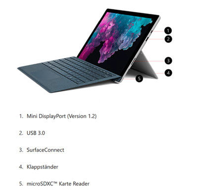 Microsoft Surface Pro 5, Win Pro 11 inkl. Tastatur