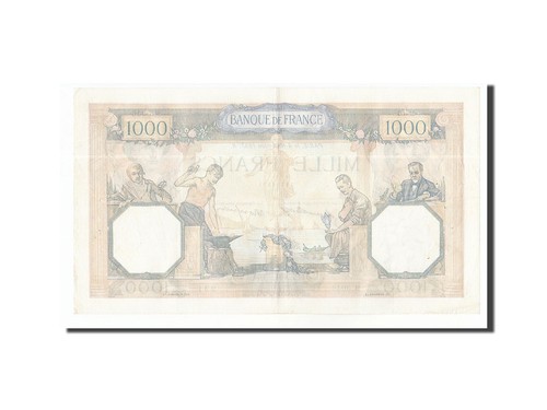 [#159260] Biljet, Frankrijk, 1000 Francs, 1937, 1937-11-04, TTB+, Fayette:38.4,  - Afbeelding 2 van 2