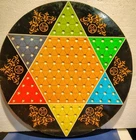 VTG Ohio Art Co.  2-in-1 Chinese/Regular Checkers Metal Game Brd w/o marbles 18"