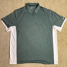 Nike Golf Polo Shirt Mens 3XL Green Dri-Fit Tour Performance Tour