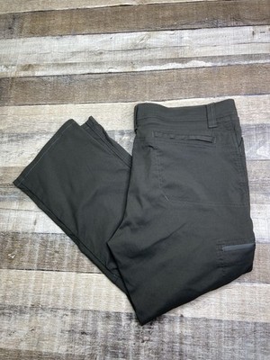 Wrangler Pants Mens 36x25 Hemmed Gray Chino ATG Nylon Stretch Performance Cargo