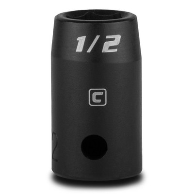 Capri Tools 1/2-Inch Shallow Impact Socket, Drive, 6-Point, 