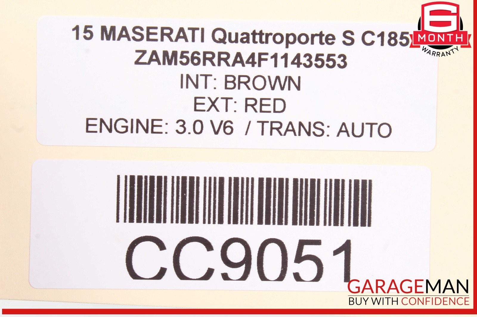 14-22 Maserati Quattroporte S M156 Rear Left Driver Side Door Shell OEM