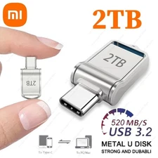 Xiaomi Mini 2TB USB 3.0 Type-C Flash Drive High-Speed Pen Drive 512GB for PC