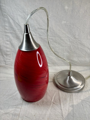 Red Jupiter Swirl Lampshade Glass Cylinder Replacement READ DESCRIPTION