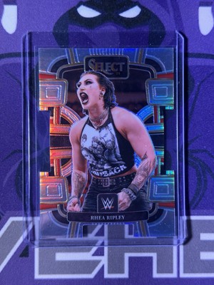 2024 Panini Select WWE Rhea Ripley Silver Concourse Die Cut