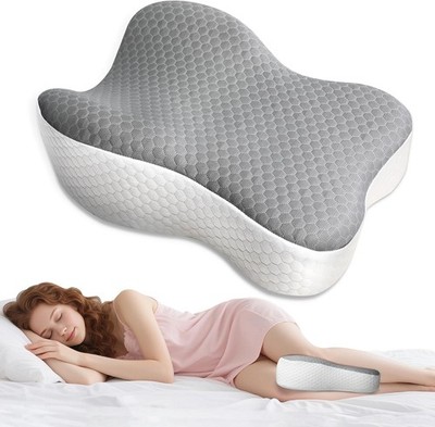 Knee Pillow for Side Sleepers,Memory Foam Bolster Between Legs,Comfortable Sleep