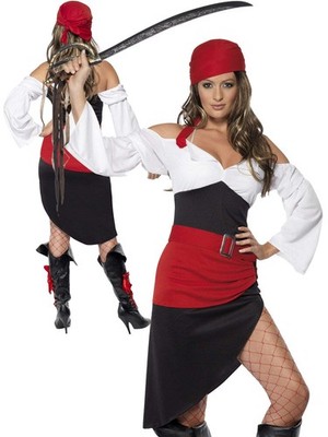 Damen Sassy Piratenbraut Kostüm Erwachsene Seeräuber Kostüm Damen 8-18