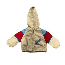 Vintage Weather Tamer Kids Jacket 12 Months Nautical Anchor Colorblock Hooded