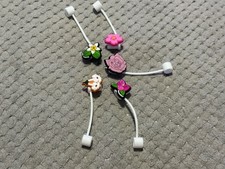 Protective and Decorative Floral Cable Protectors for Charger and Headphones.
