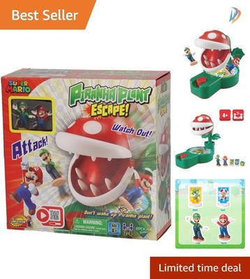 Super Mario Tabletop Piranha Plant Escape   Family Strategy Game for Ages 4+