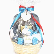Father's Day Bath Toiletries Set Filled Gift Basket For Him Like A Dad Stepdad