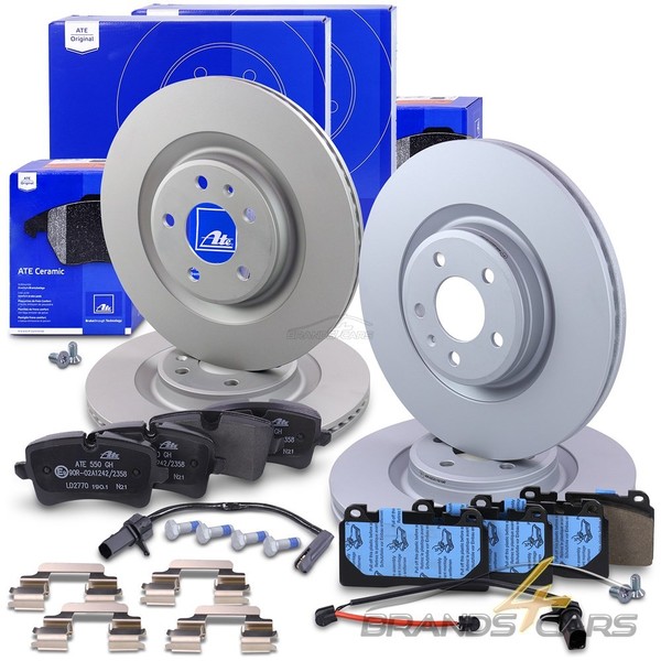 ATE Bremsscheiben +Ceramic BremsbelÄGe+Kontakt Vorne+Hinten FÜR Audi A6 C7 A7 4G-image