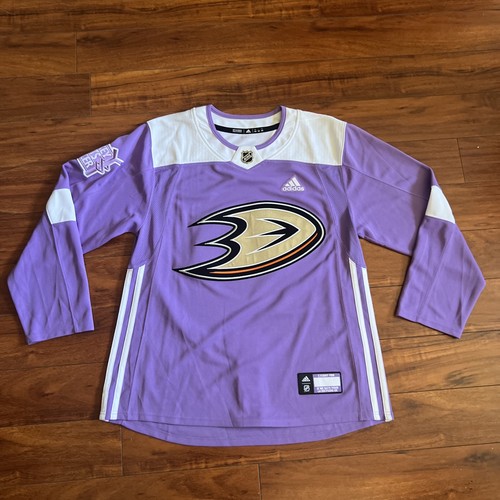Anaheim Ducks NHL Hockey Fights Cancer Adidas Jersey Adult Size 52 CS4247 NWOT - Picture 4 of 16