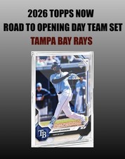 2026 Topps Now Road 2 Opening Day TAMPA BAY RAYS 10 Card Team Set