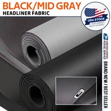 Flat Knit Headliner Fabric Auto Roof Lining DIY Replacement Repair Foam Backing