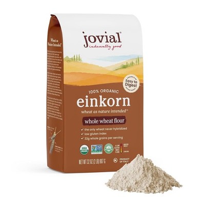 Jovial Organic Einkorn Whole Wheat Flour - Bread Baking 32 Ounce (Pack of 1) 