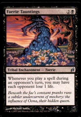 Faerie Tauntings LP Light Play Lorwyn MTG [9793]