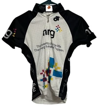 NRG CYCLING TEAM Women Full Zip Short Sleeve Biking Jersey S Champ-Sys