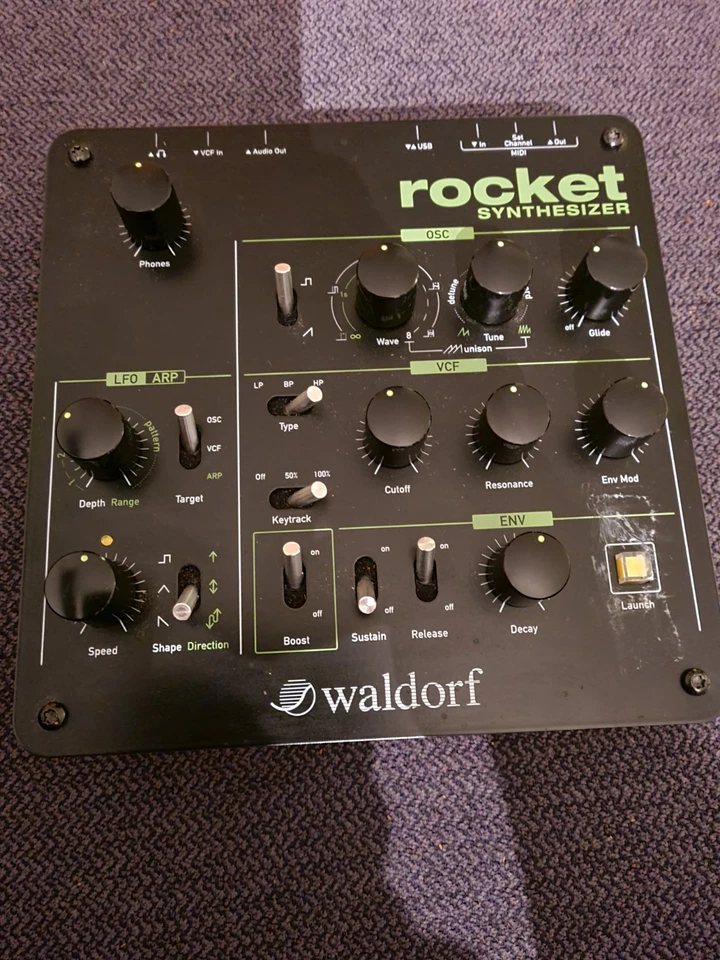 waldorf synthesizer rocket / schwarzes gehäuse / guter zustand