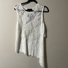 Karen Kane Lace Tank Citrus Twist Large With Tags