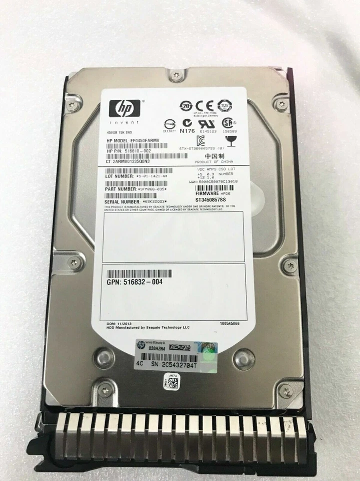 HPE 450GB 653951-001 652615-B21 SAS 15K 3.5" LFF G8 G9 Server Hard Drives HDD - Image 2 of 4