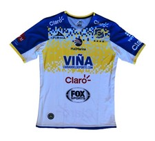 EVERTON DE VINA DEL MAR FOOTBALL CLUB CHILE 2017 WHITE BLUE THIRD SHIRT L