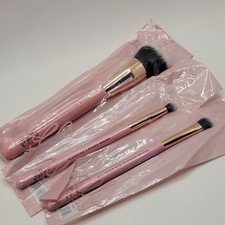 Mally 3 PC VARIETY Make-Up Brushes - Foundation  Eyes New in Sleeve READ