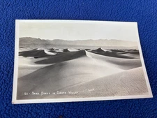1929 vintage RPPC POSTCARD sand dunes DEATH VALLEY photo DESSERT hills