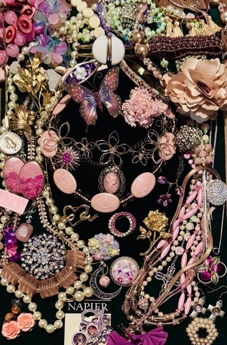 Vintage High End Costume Jewelry Alpaca Lisner Marvella Monet Napier Beta Japan