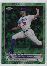 2022 Topps Chrome Update Sapphire Edition Green 2/75 Tyler Anderson #US190 14ma