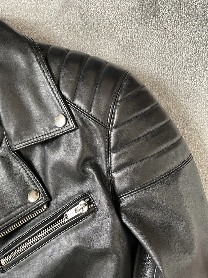 BLK DNM Excellent Condition Leather Jacket - Size XS  - Image 3 of 4