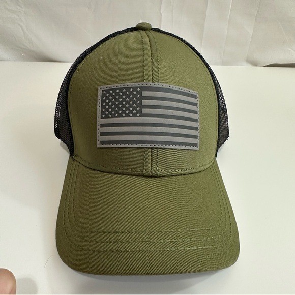 With American Flag Patch