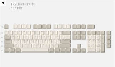 Drop Skylight Series Classic Keycap Set   PBT Doubleshot   Full Kit   New