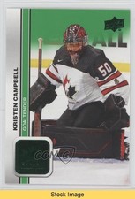 2023 Upper Deck Team Canada Juniors Women's WC Green Kristen Campbell READ 18nr