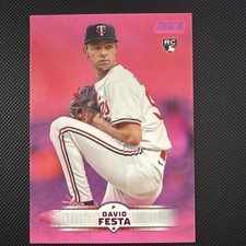 Topps David Festa Minnesota Twins 2025 Stadium Club Rookie Pink Parallel #186