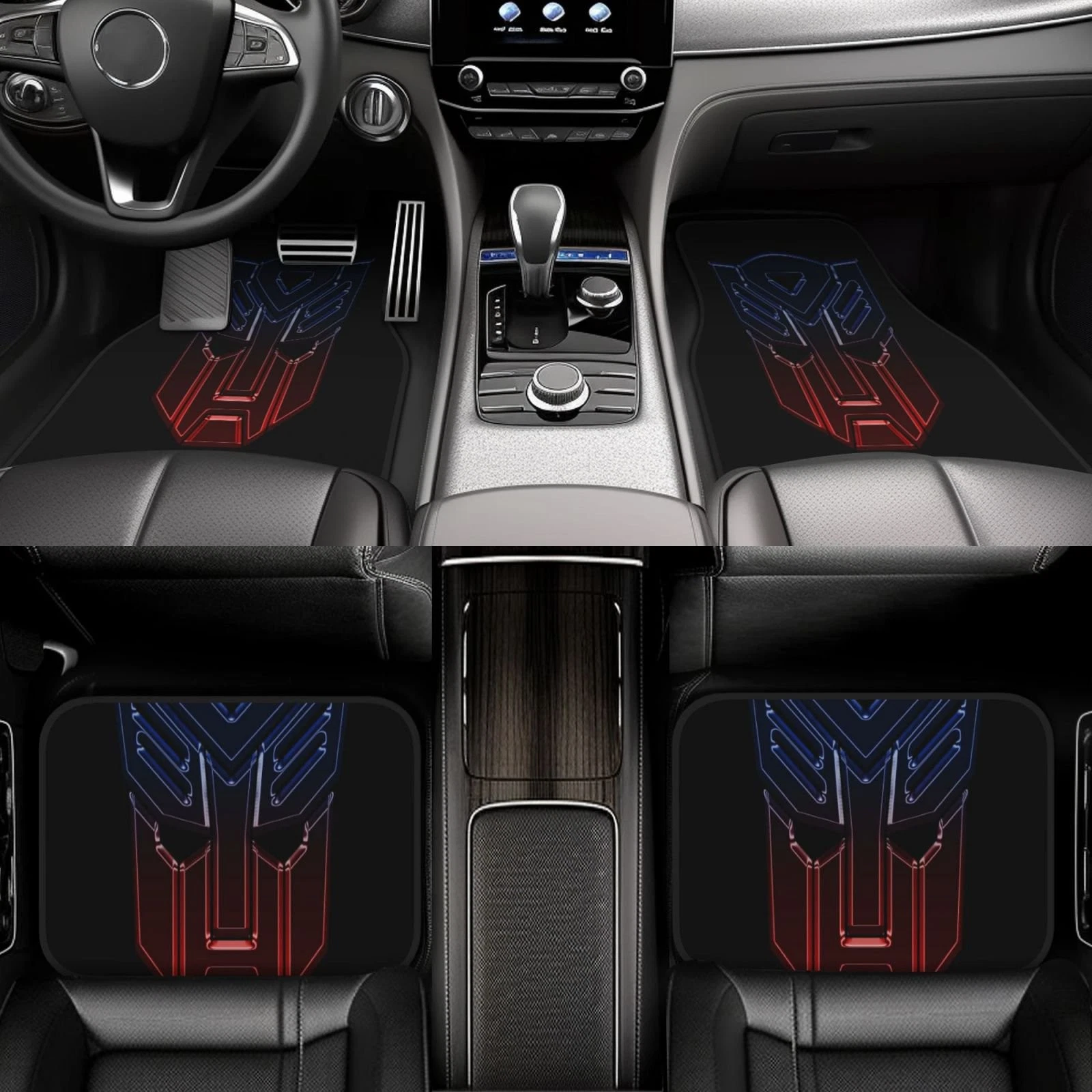 Transformers Print Car Floor Mat Durable Fabric Heavy Duty Auto Floor Carpets