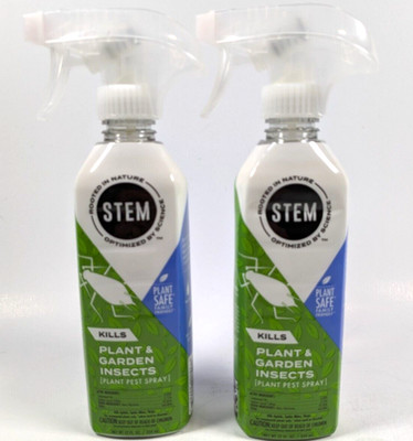 STEM Water-Based Spray Kills Plant & Garden Insects 2 Pack 12 oz Ea Family Safe