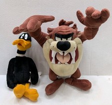 Looney Tunes Daffy Duck  Tasmanian Devil 14" Plush Toys