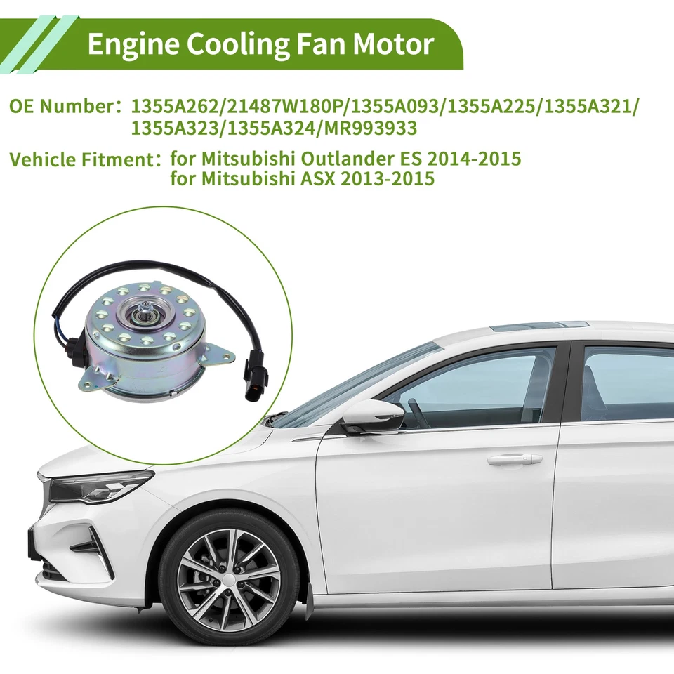 Radiator Fan Motor for Mitsubishi Outlander ES 14-15,for Mitsubishi ASX 13-15 — 第 2/4 张图片