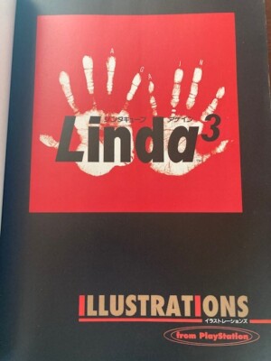LINDA 3 CUBE AGAIN Illustration Guide Art Book PC Engine