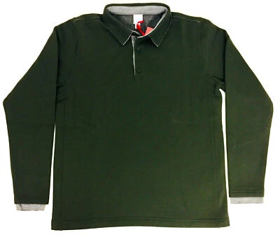 Oilily® Poloshirt KLEN Jungs olivgrün Gr.164, Langarm, warm gefüttert Fleece