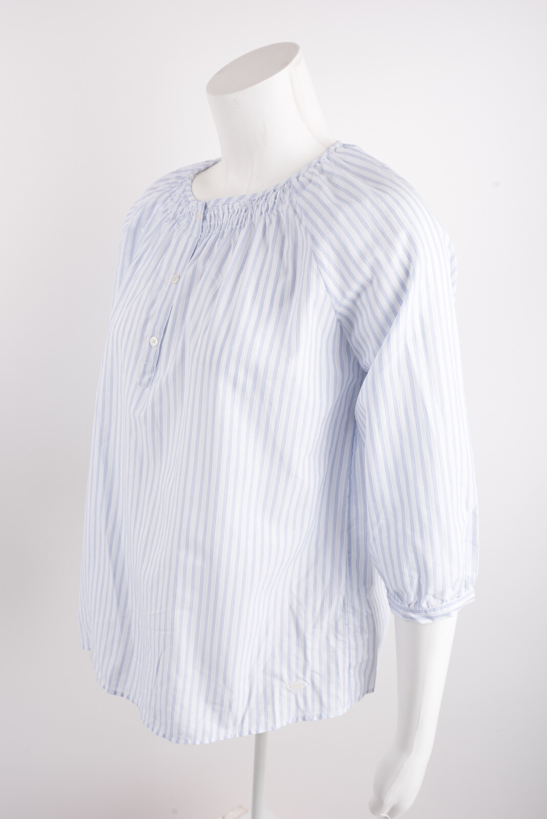 Massimo Dutti Girls Striped Shirt Cotton Blouse 13 14 yr White Blue 5103/009 NWT thumbnail 3