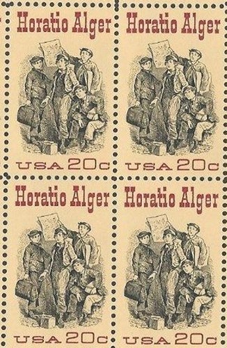 U.S. SCOTT #2010 HORATIO ALGER. Hoja completa de estampillas como nuevas 50-20c - Imagen 2 de 2