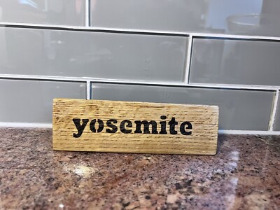 Yosemite - Bourbon Barrel Stave Sign Collectibles Kentucky Bourbon Whiskey