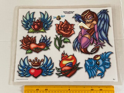 Vintage Art Tattoo Flash Sheet Jeremy Harburn /T714 | eBay