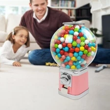 Large Capacity Vending Machine Pink Twister Ball Dispenser Gumball Machine