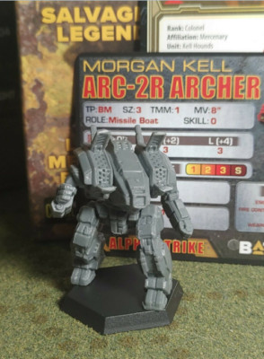 Battletech Archer Mech Legendary Mechwarrior Morgan Kell Kickstarter Catalyst 