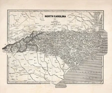 1843 Map of North Carolina