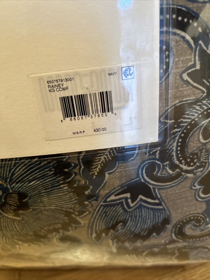 NWT RALPH LAUREN KING JOURNEYS END RAINEY NAVY BLUE FLORAL COMFORTER